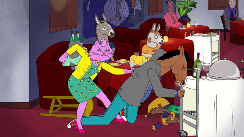 Illustration for article titled BoJack Horseman burns down a kitchen and its oldest relationship